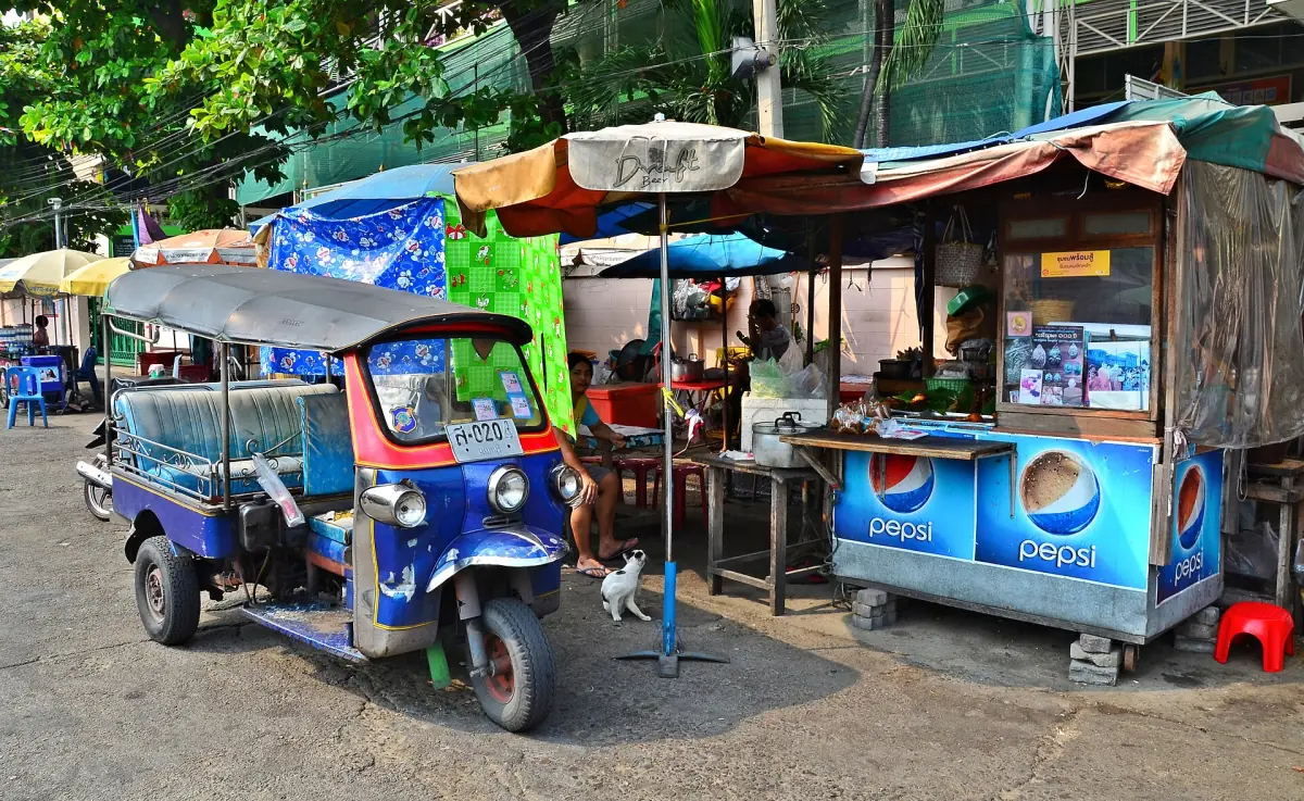 A tuk-tuk in Bangkok