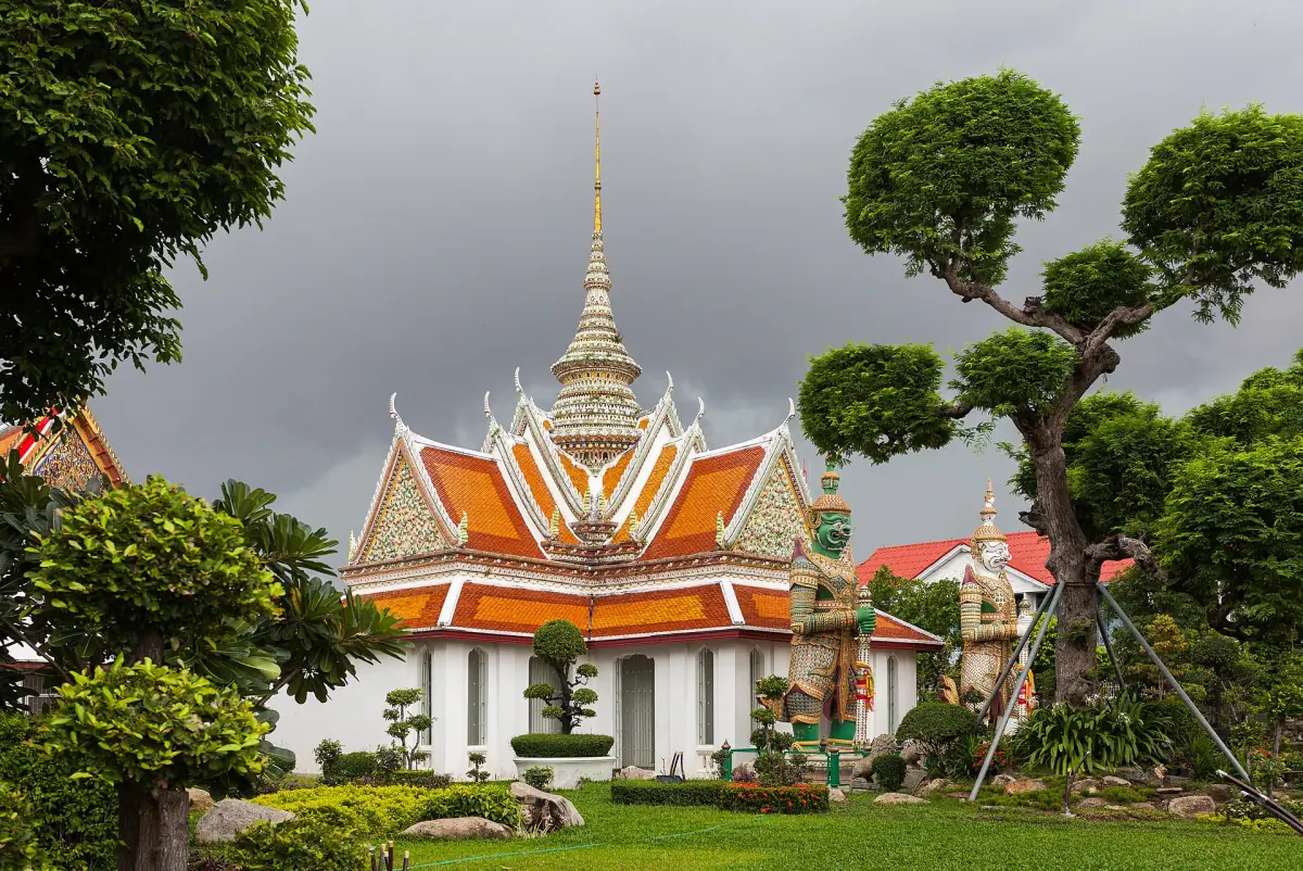 Wat Arun on the west bank of the Chao Phraya